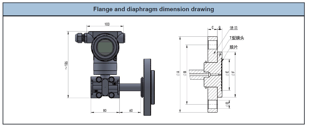 Differential Pressure Transmitter DPT3051S-dimension