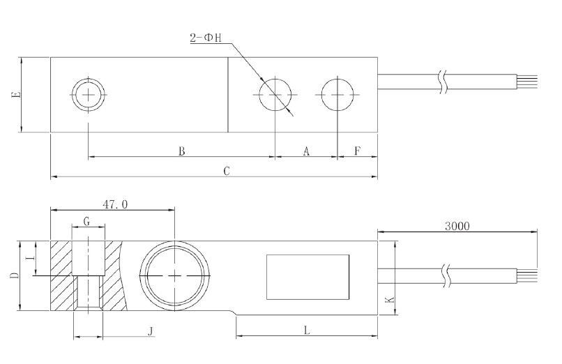 Load Cell LBF-dimension